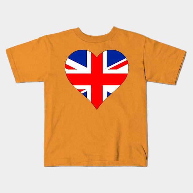 I Love Great Britain Kids T-Shirt by dalyndigaital2@gmail.com